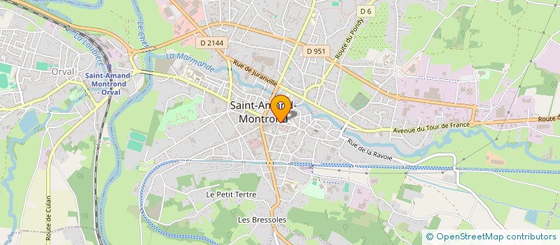 localisation de l'entreprise SARL LES DEUX ETOILES à SAINT-AMAND-MONTROND