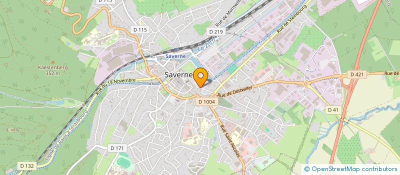 localisation de l'entreprise SARL LES DEUX PONTS à SAVERNE