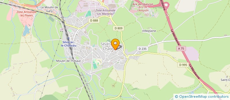 localisation de l'entreprise SARL LES DOUVES à SEVERAC D'AVEYRON