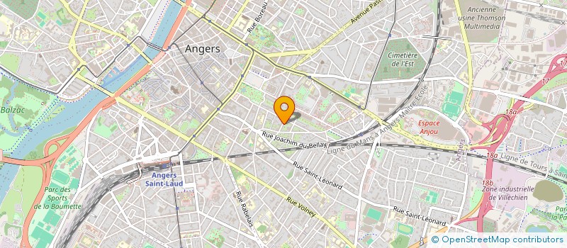 localisation de l'entreprise SARL LES EAUX CLAIRES à ANGERS