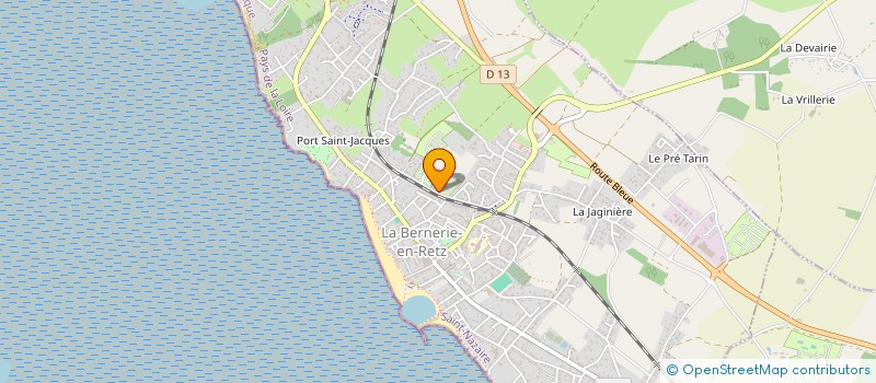 localisation de l'entreprise SARL LES ECUREUILS à LA BERNERIE-EN-RETZ