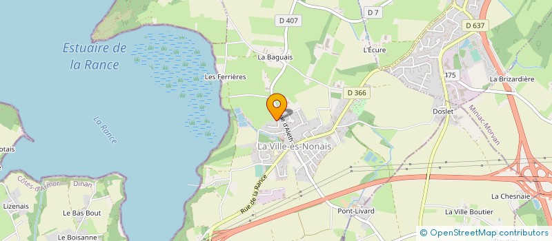 localisation de l'entreprise SARL LES ECURIES DES PERRIERES  LA VILLE ES NONAIS