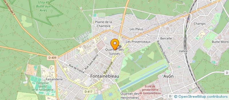 localisation de l'entreprise SARL LES EMBRUNS à FONTAINEBLEAU
