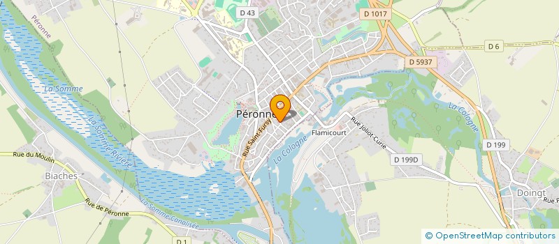 localisation de l'entreprise SARL LES ENTREPRENEURS ASSOCIES à PERONNE