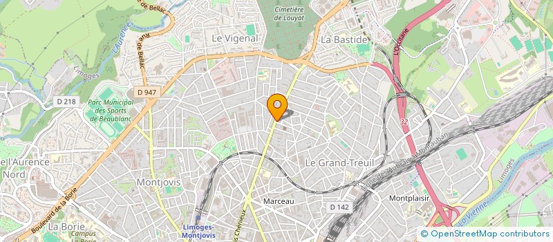 localisation de l'entreprise SARL LES ETANGS à LIMOGES