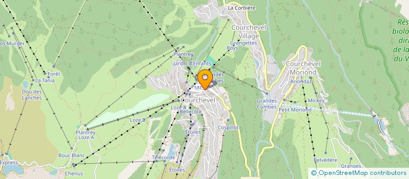 localisation de l'entreprise SARL LES ETOILES 1850 à COURCHEVEL