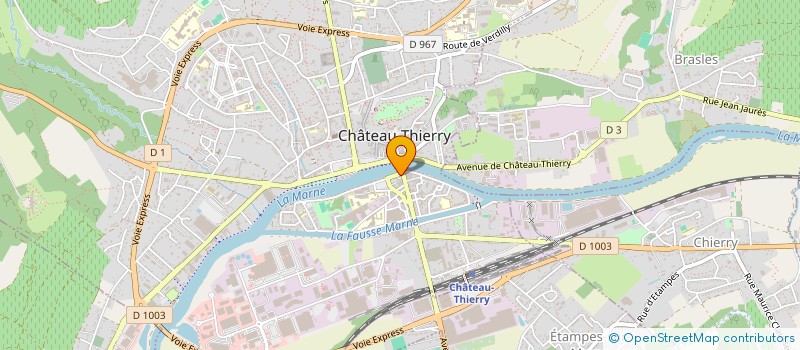 localisation de l'entreprise SARL LES FABLES à CHATEAU THIERRY