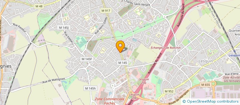 localisation de l'entreprise SARL LES FEES DECO  FACHES-THUMESNIL