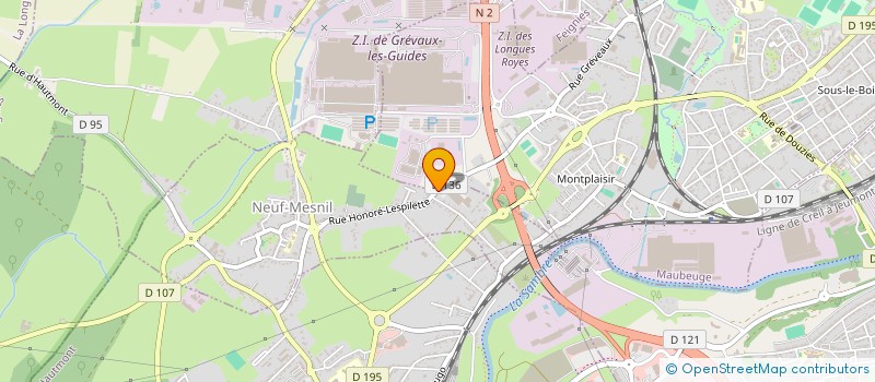 localisation de l'entreprise SARL LES FERMETURES DU VAL  NEUF-MESNIL