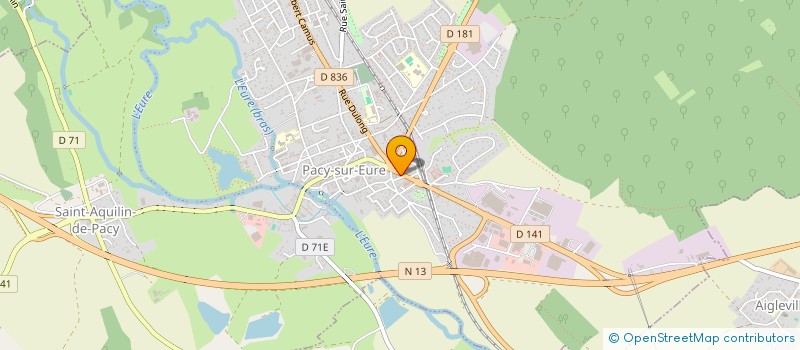 localisation de l'entreprise SARL LES FLEURS DE J.B à PACY-SUR-EURE