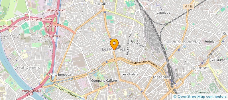 localisation de l'entreprise SARL LES FOLIES  TOULOUSE