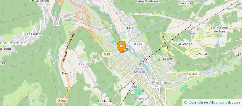 localisation de l'entreprise SARL LES FONDUS DU CROT à MORZINE