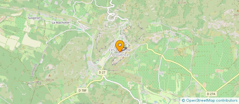 localisation de l'entreprise SARL LES FONTAINES à MAUSSANE-LES-ALPILLES