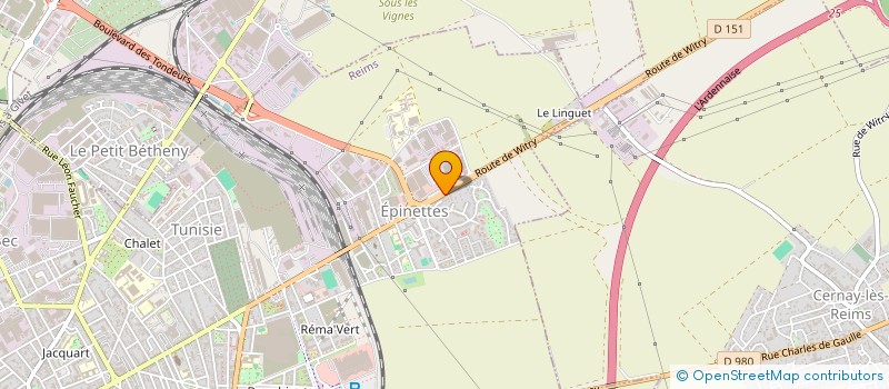 localisation de l'entreprise SARL LES FORTES TERRES  REIMS