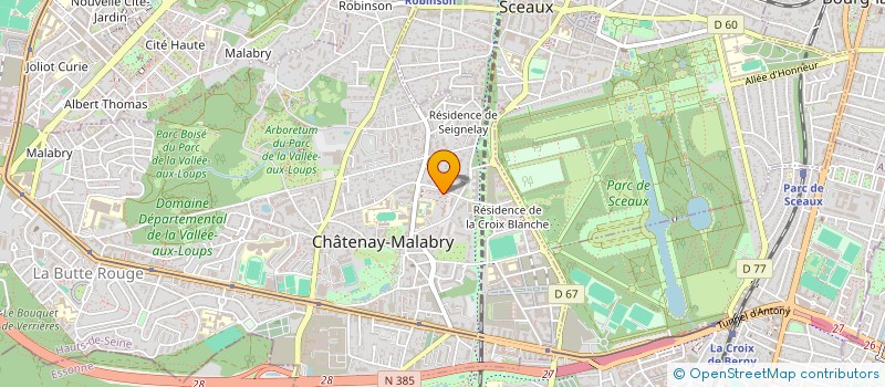 localisation de l'entreprise SARL LES FRACTALES  CHATENAY-MALABRY