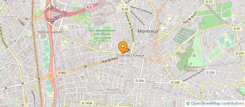 localisation de l'entreprise SARL LES FRANGINS à MONTREUIL