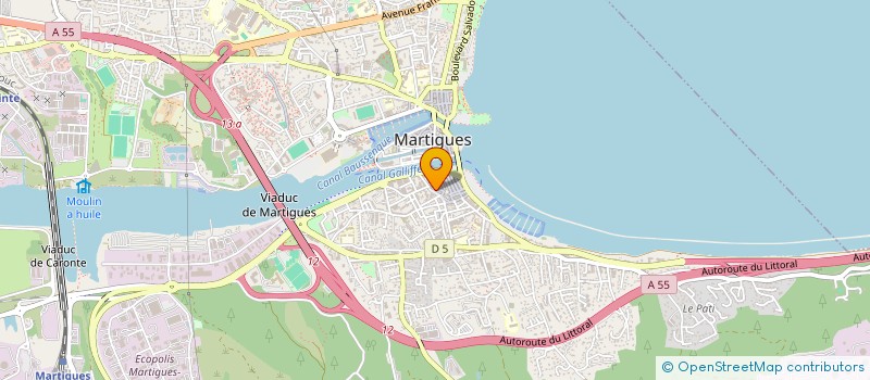 localisation de l'entreprise SARL LES FRERES à MARTIGUES