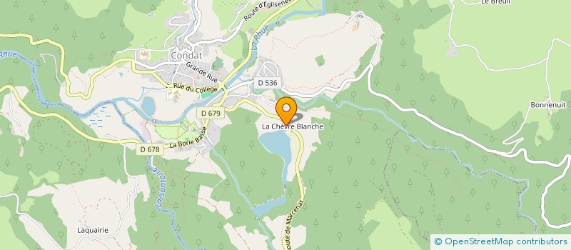 localisation de l'entreprise SARL LES FRERES DU LAC à CONDAT