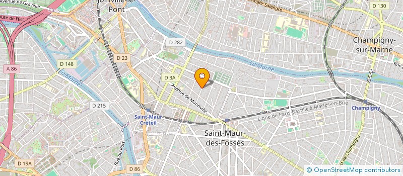 localisation de l'entreprise SARL LES FRESQUES CLR à SAINT-MAUR-DES-FOSSES