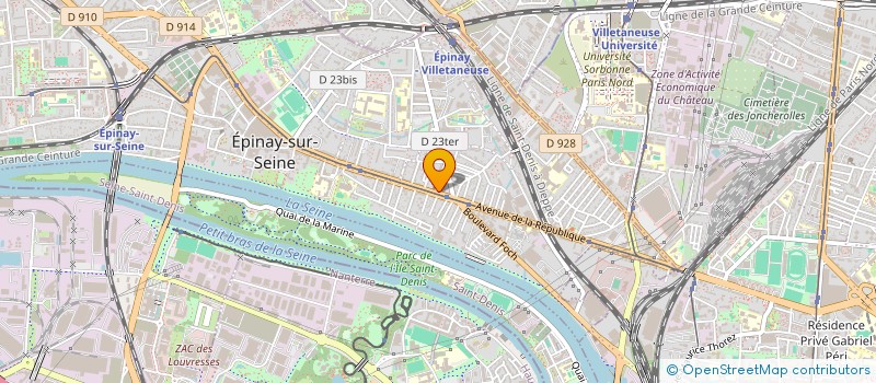 localisation de l'entreprise SARL LES FRIANDISES  EPINAY-SUR-SEINE