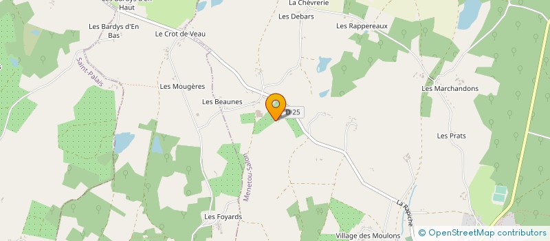 localisation de l'entreprise SARL LES FRUITS DU COLOMBIER  MENETOU-SALON