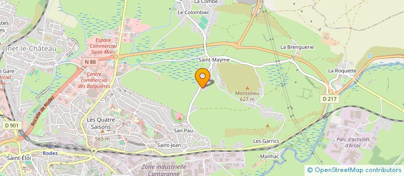 localisation de l'entreprise SARL LES GENETS  ONET-LE-CHATEAU