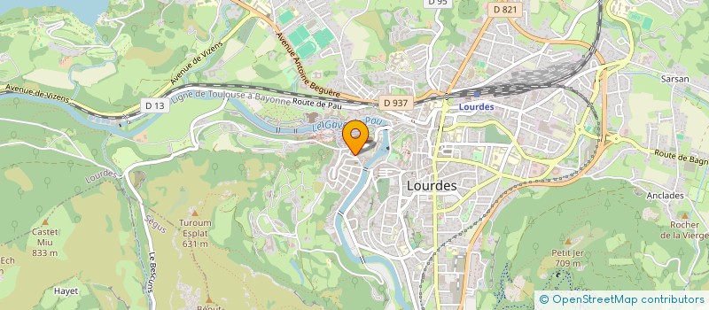 localisation de l'entreprise SARL LES GENIES à LOURDES
