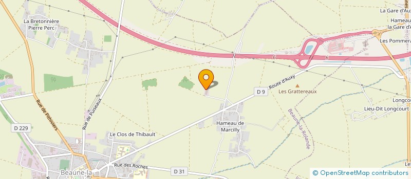 localisation de l'entreprise SARL LES GOURMETS DE NOS FERMES à BEAUNE-LA-ROLANDE