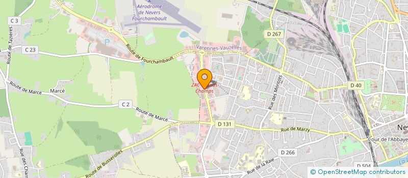 localisation de l'entreprise SARL LES GRANDS CHAMPS à NEVERS