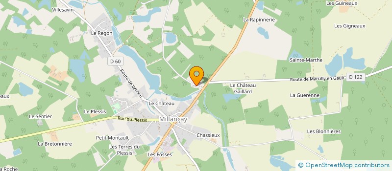 localisation de l'entreprise SARL LES GRANDS ETANGS  MILLANCAY