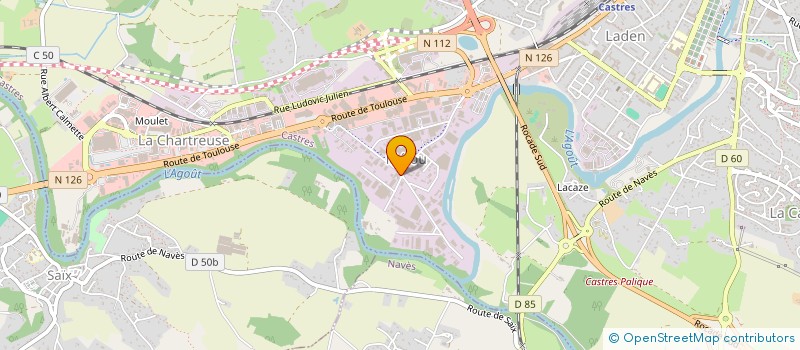 localisation de l'entreprise SARL LES GRANITS DE MELOU  CASTRES