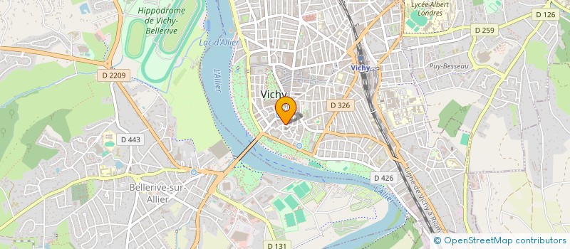 localisation de l'entreprise SARL LES GRAVES à VICHY