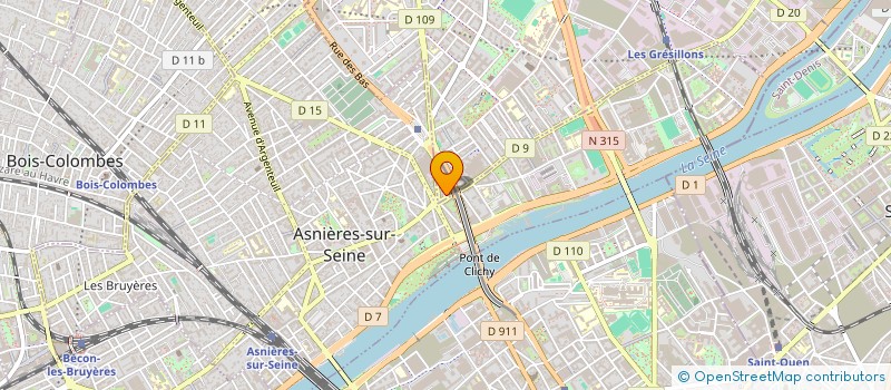 localisation de l'entreprise SARL LES GRESILLONS  GENNEVILLIERS