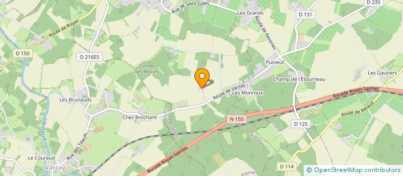 localisation de l'entreprise SARL LES GUILLOTS  PESSINES