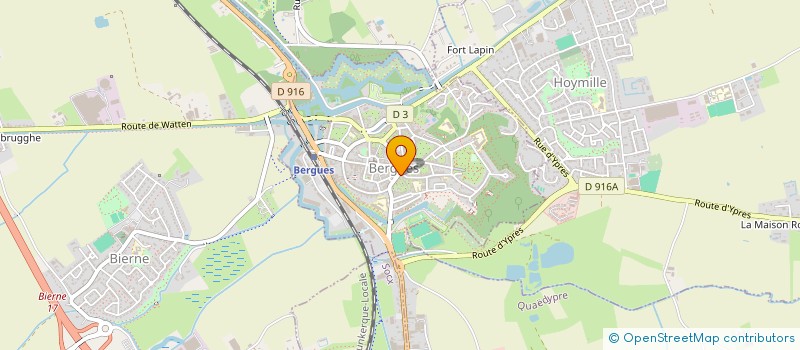 localisation de l'entreprise SARL LES HALLES DU FRUITIER à BERGUES