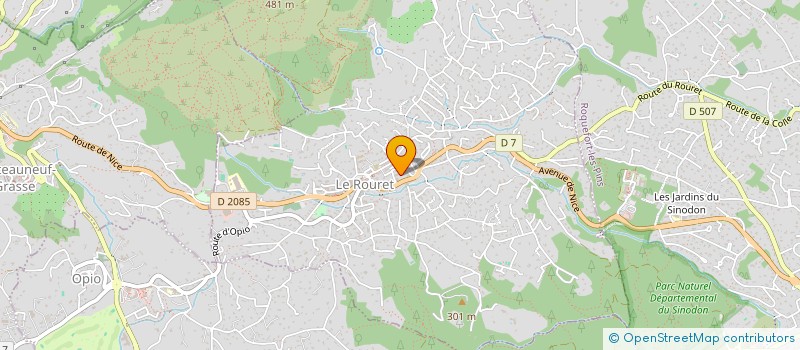 localisation de l'entreprise SARL LES HALLES ROQUETANES  LE ROURET