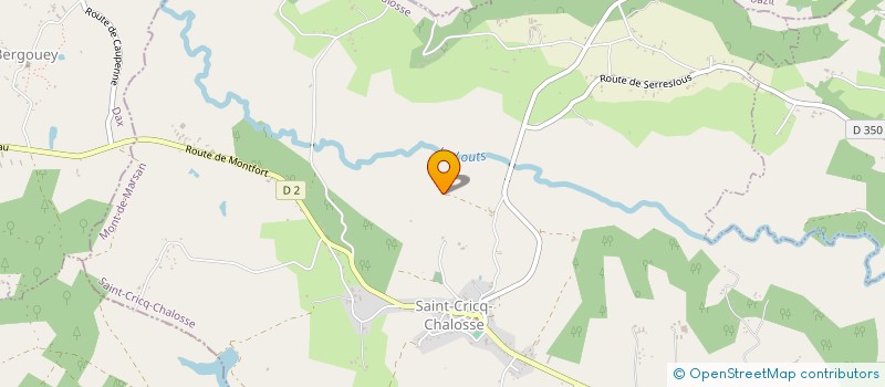 localisation de l'entreprise SARL LES HARAS DE SARRAH  SAINT-CRICQ-CHALOSSE