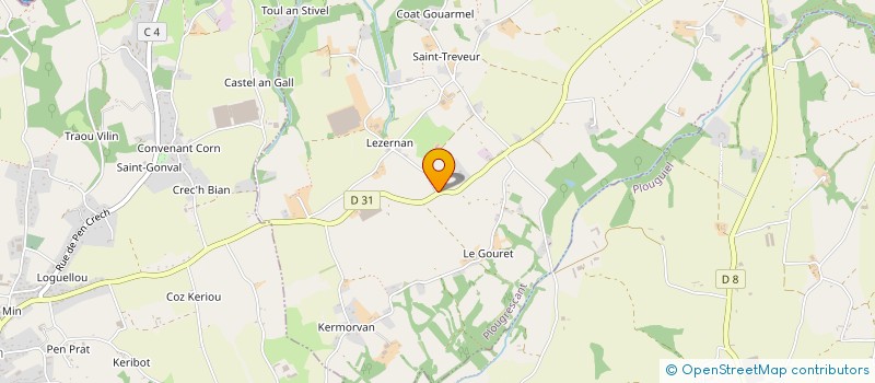 localisation de l'entreprise SARL LES HAUTS DE GOUERMEL  PLOUGRESCANT