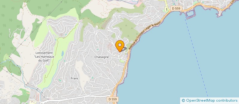 localisation de l'entreprise SARL LES HESPERIDES à SAINTE-MAXIME