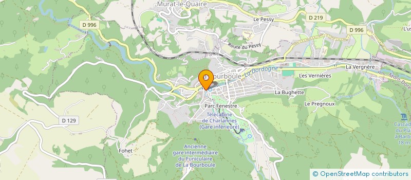 localisation de l'entreprise SARL LES ILES BRITANNIQUES  LA BOURBOULE