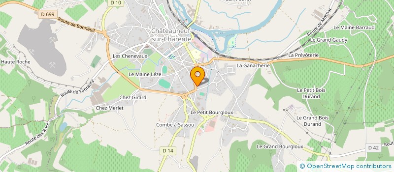 localisation de l'entreprise SARL LES IRIS à CHATEAUNEUF-SUR-CHARENTE