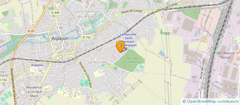 localisation de l'entreprise SARL LES JARDINS D'ARPEGE à ARPAJON
