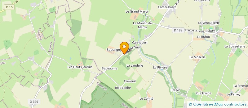 localisation de l'entreprise SARL LES JARDINS DE BAPEAUME  LE MOLAY-LITTRY