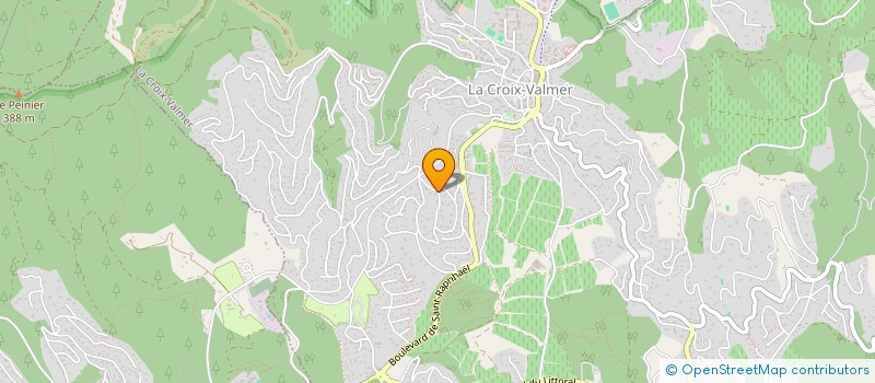 localisation de l'entreprise SARL LES JARDINS DE LA CROIX VALMER  LA CROIX-VALMER