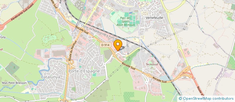 localisation de l'entreprise SARL LES JARDINS DE MEDITERRANEE  PERPIGNAN