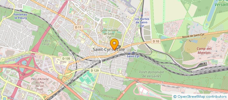 localisation de l'entreprise SARL LES JARDINS DE SAINT CYR  SAINT-CYR-L'ECOLE