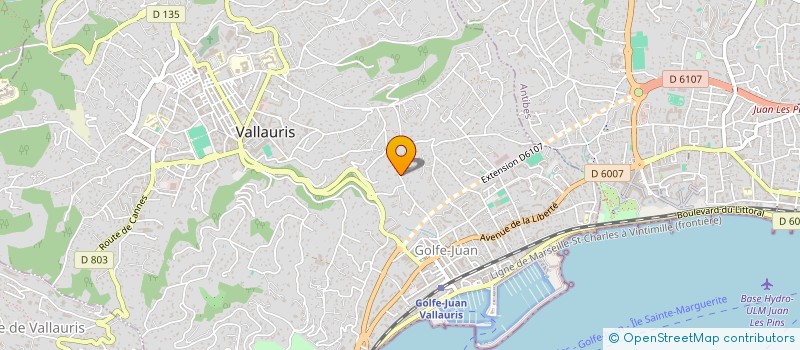 localisation de l'entreprise SARL LES JARDINS DU GOLFE à VALLAURIS