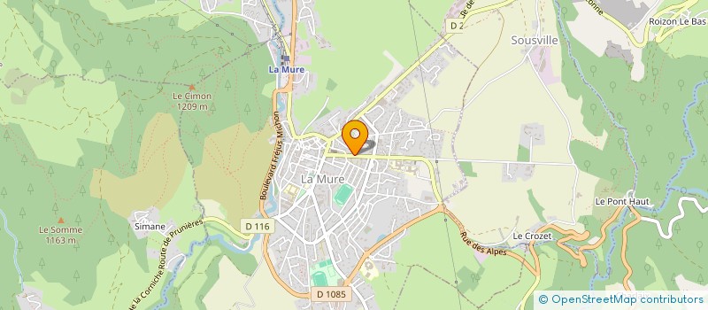 localisation de l'entreprise SARL LES JARDINS DU PLATEAU  LA MURE