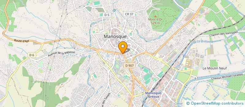 localisation de l'entreprise SARL LES JARDINS SU SOLEIL à MANOSQUE