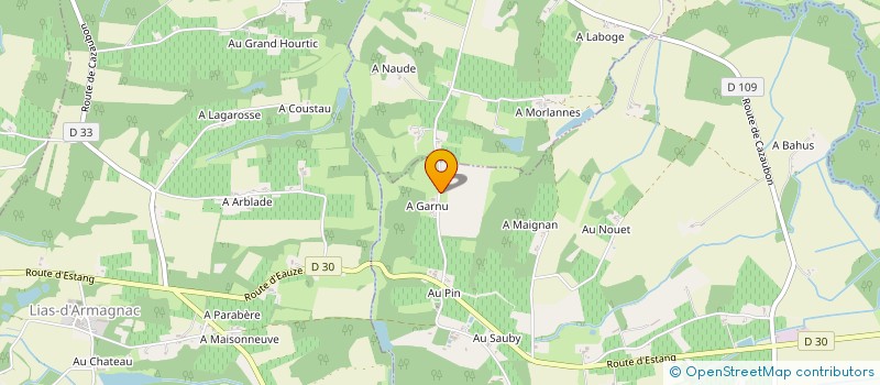 localisation de l'entreprise SARL LES LACS D'ARMAGNAC  BRETAGNE D'ARMAGNAC